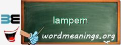 WordMeaning blackboard for lampern